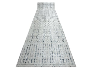 Tapis de couloir antidérapant lotus oasis 43570 boho beige lavable 100cm 100x440 cm