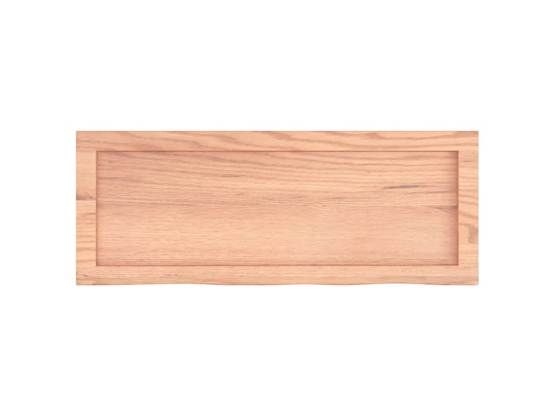 Comptoir de salle de bain, plan de travail marron 80x30x(2-6) cm bois traité cf65809 - Conforama C