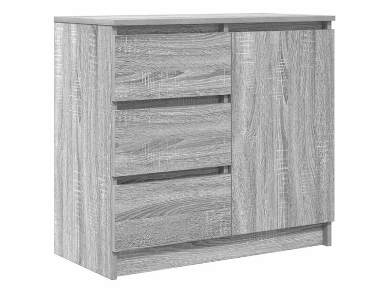 Buffet - bahut - meuble de rangement avec tiroir sonoma gris 71x35x65 cm bois d'ingénierie - Conforama A
