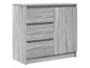 Buffet - bahut - meuble de rangement avec tiroir sonoma gris 71x35x65 cm bois d'ingénierie