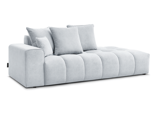 Canapé droit fixe BOBOCHIC MONT-BLANC 4 places Velours gris