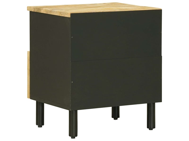  Table de chevet - cabinet de chevet - table de nuit 2 pièces naturel 40 x 33 x 46 cm  - Conforama E