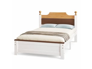 Lit simple 90x200 cm    coloris blanc