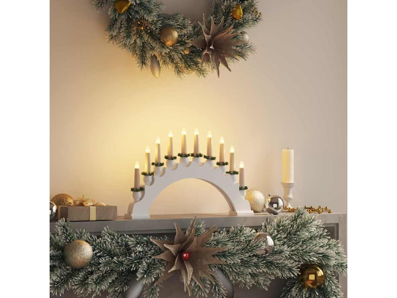  Arche de bougies de noël avec 10 bougies led led blanc chaud cf62119  - Conforama B