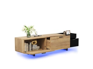 Meuble tv coloris noir 180 cm PEXCHO