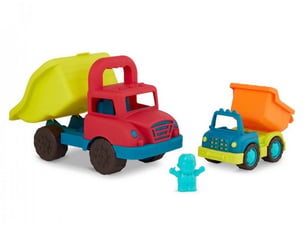 Set de 2 camions benne - grand et petit