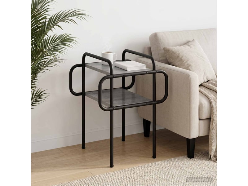 Table basse - table de salon - table à thé sonoma gris 40 x 40 x 51 cm bois d'ingénierie - Conforama B