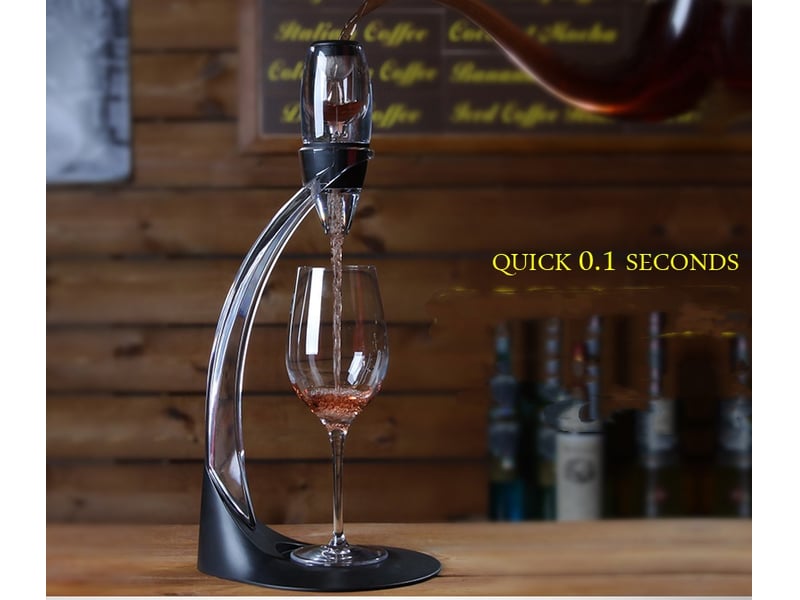 Set carafe à vin + support - aérateur de vin avec filtration, matériau acrylique - Conforama B