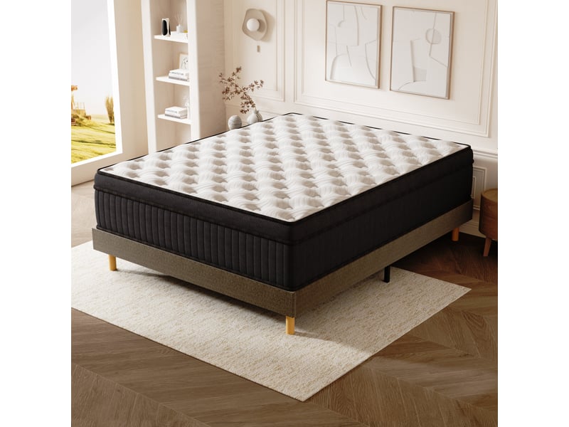  Ensemble matelas + sommier 160x200 cm, mousse à mémoire de forme,épaisseur du matelas 25cm  - Conforama E