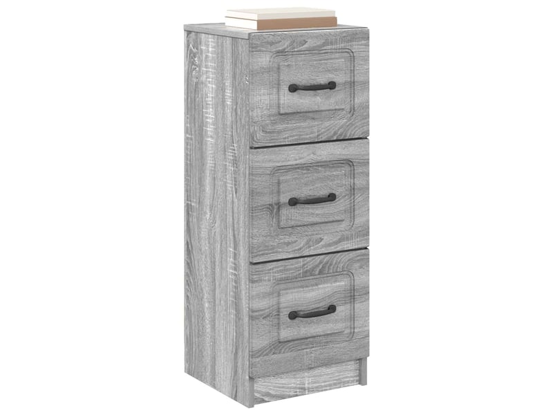  Armoire de rangement bureau, armoire à tiroirs sonoma gris 33 x 34,5 x 87 cm  - Conforama C