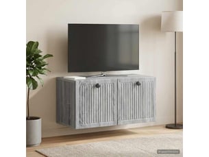 Meuble tv coloris gris 59.5 cm <strong></strong>  <strong></strong>
