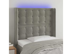 Tete de lit A poser largeur 103 cm <strong></strong> <strong></strong> argenté