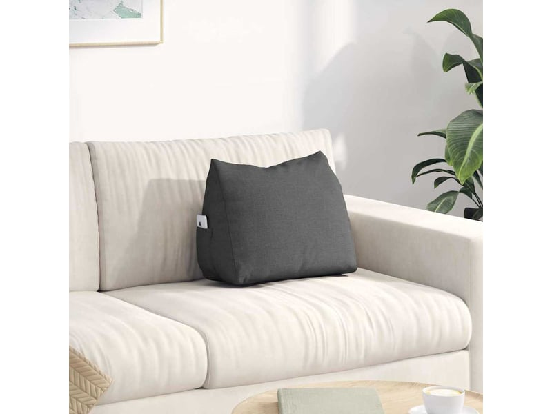  Coussin de dos, coussin de dossier gris foncé 45 x 20 x 35 cm tissu cf54716  - Conforama B