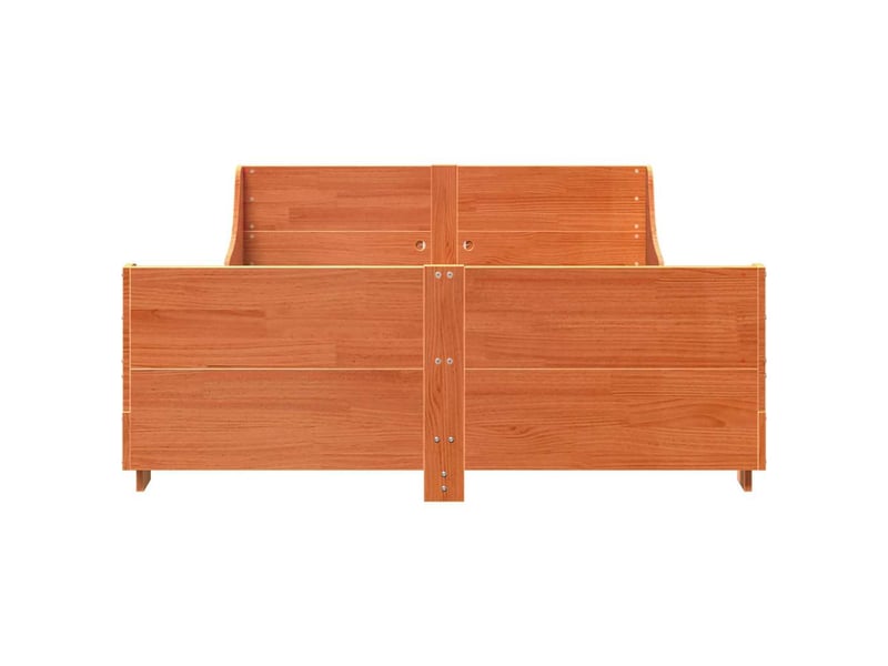  Lit double- lit adulte -  cadre de lit sans matelas  marron 120x190cm bois pin massif  - Conforama C