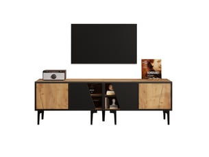 Meuble tv coloris bicolore 160 cm OKWISH  