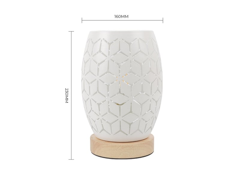  Lampe de table abat-jour en métal pour chambre à coucher maison mariage  - Conforama B