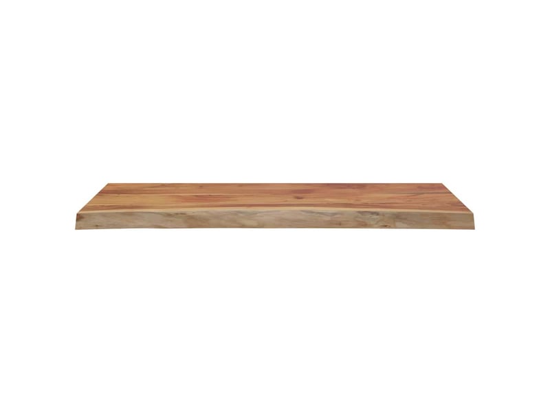  Comptoir de salle de bain, plan de travail 140x60x2,5 cm rectangulaire acacia cf65724  - Conforama D