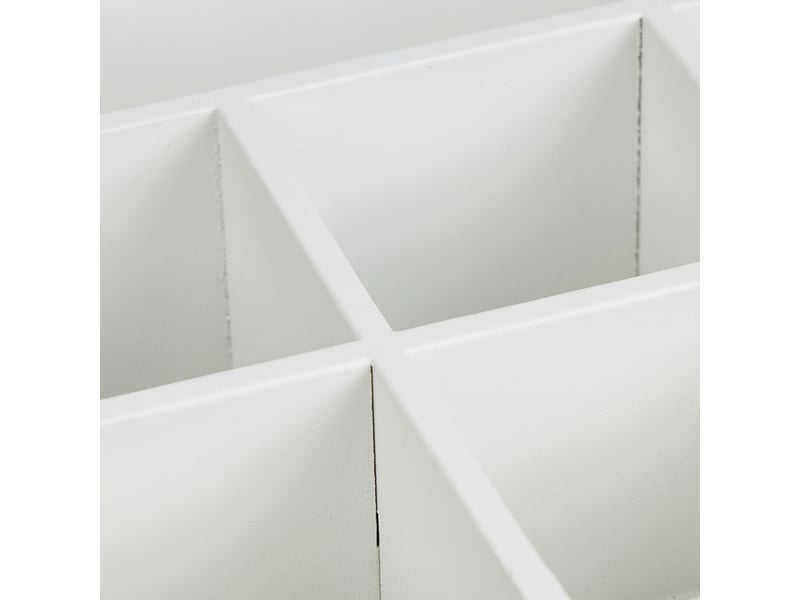  Boîte à thé organisée avec fenêtre de visualisation 8 x 25 x 25,5 cm en mdf bois 13_0008703  - Conforama E