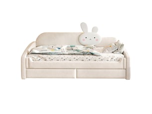 Lit banquette 90x200 cm SOGEU   coloris beige