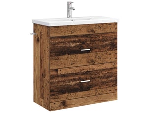 Ensemble de mobilier de salle de bain bois ancien shl4310