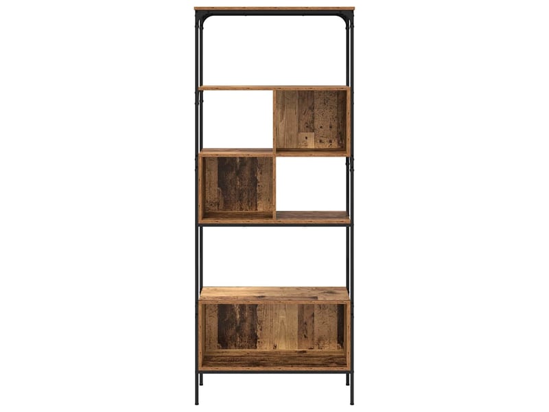 Bibliothèque 7 niveaux, armoire à livres 76 x 33 x 188,5 cm bois d'ingénierie shl3572 - Conforama E