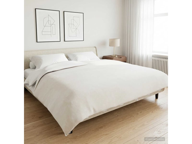  Couverture lestée, couverture pondérée blanc 200x230 cm 9 kg 100% coton 205t shl11409  - Conforama B