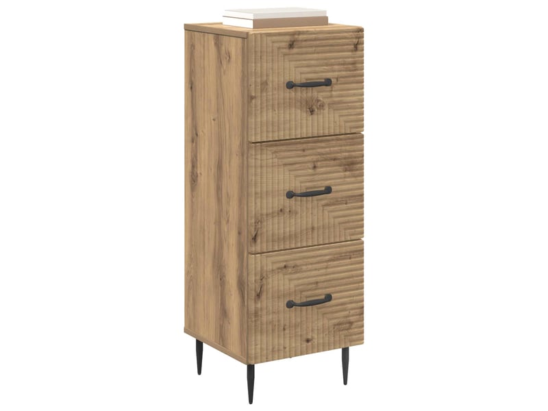  Armoire de rangement bureau, armoire à tiroirs 33 x 34.5 x 89.5 cm bois d'ingénierie  - Conforama C