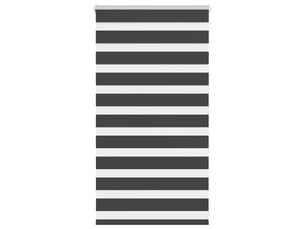 Store zèbre, store de fenêtre noir 70x100 cm largeur du tissu 65,9 cm polyester cf48929