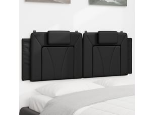 Coussin de tête de lit viana noir 153 cm similicuir cf55970