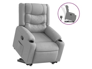 Fauteuil fixe  <strong></strong> Tissu argenté