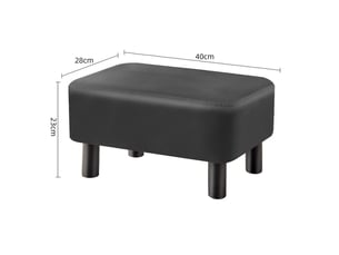 Pouf / repose pied VICMHUANG  noir