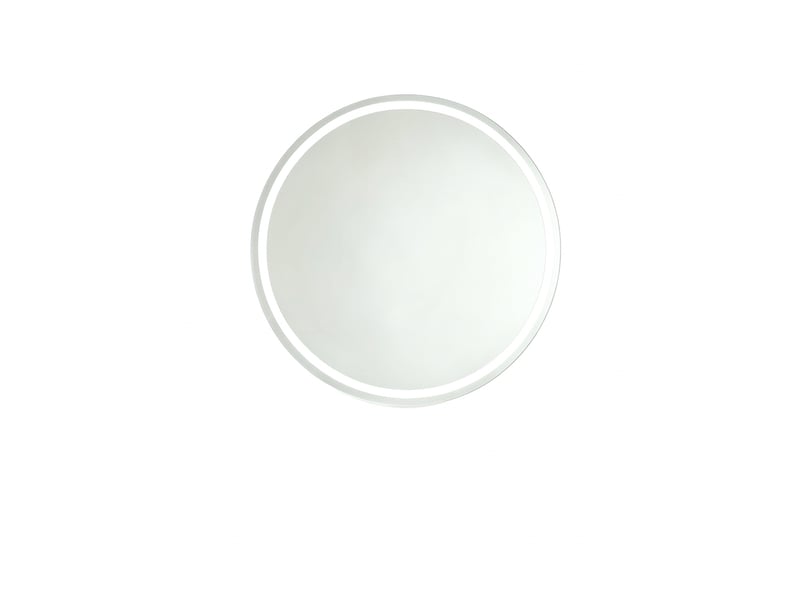  Miroir de salle de bain rond led 60 cm, argenté, mural, anti-buée, 3 températures de couleur  - Conforama A