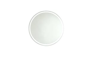 Miroir de salle de bain rond led 60 cm, argenté, mural, anti-buée, 3 températures de couleur