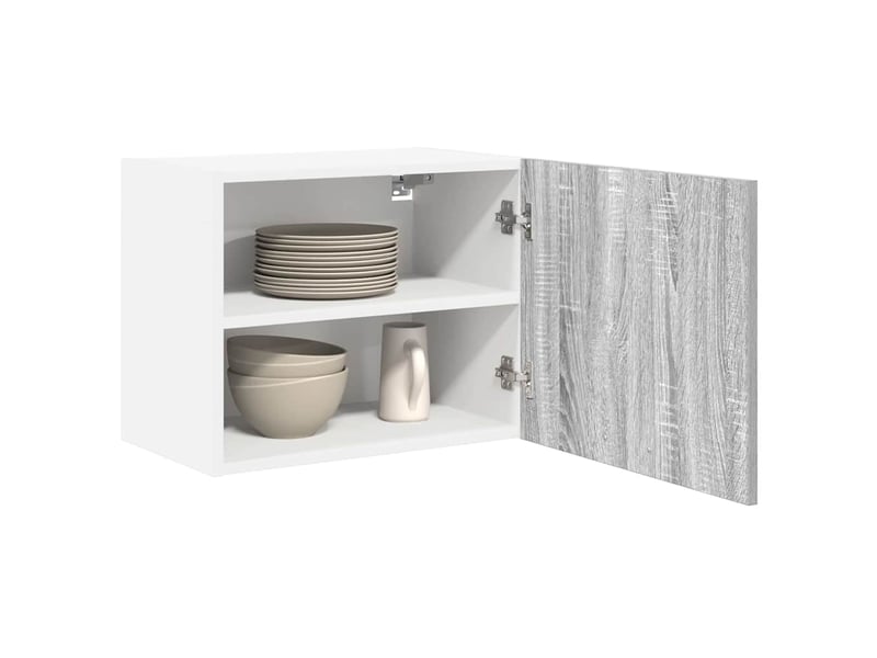  Meuble de rangement, armoire suspendue gris sonoma et blanc 50x31x40cm  - Conforama C