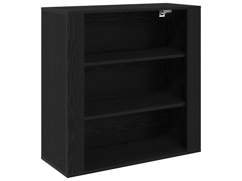  Meuble mural, armoire de rangement chêne noir 80x33x80 cm bois d'ingénierie shl81223  - Conforama A