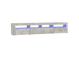 Meuble tv coloris gris 210 cm <strong></strong>  <strong></strong>