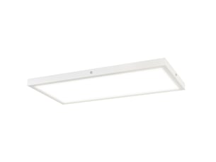 Lot de 2 plafonniers led fins et minimalistes à couleur réglable, en acier et plastique, 60 x 30 x 3,7 cm, blanc