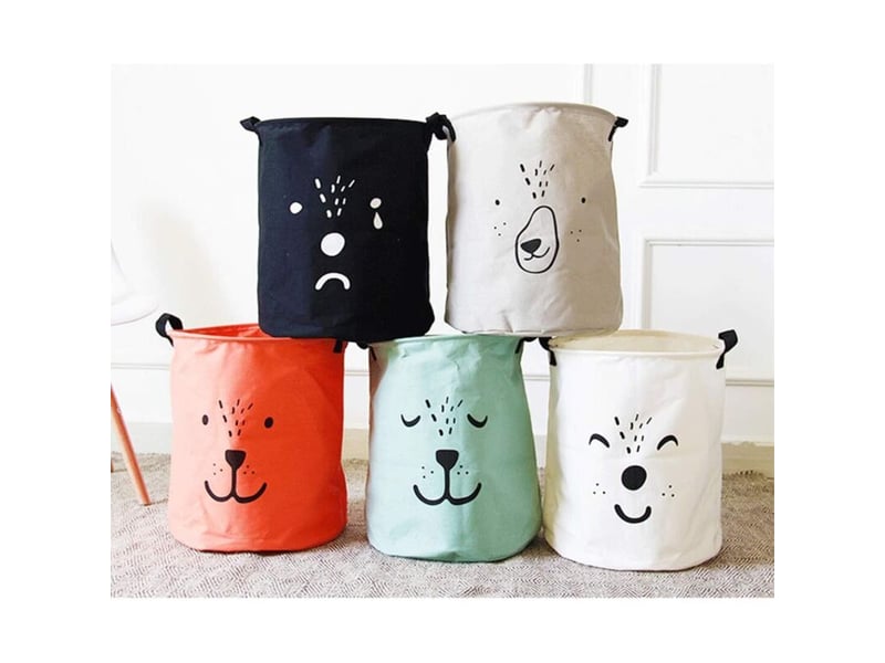  Chambre d'enfant panier à linge pliable étanche boîte à à enfants de rangement jouet vêtements de vert  - Conforama C