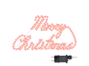 Panneau de noël 216 led rouge 99 x 55 x 13 cm fer