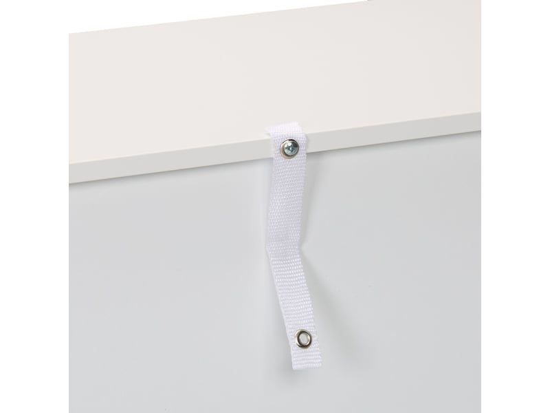  Commode de rangement pratique avec roulettes pour jouets livres peluches enfant 90 x 30 x 90 cm en mdf blanc 13_0016386  - Conforama D