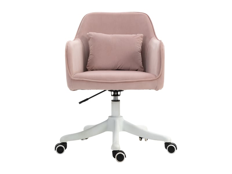  Chaise de bureau,57x70x86 cm,avec massage vibrant,velours,rose  - Conforama A