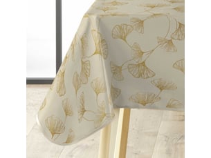 Nappe toile cirée mado 140x240cm naturel