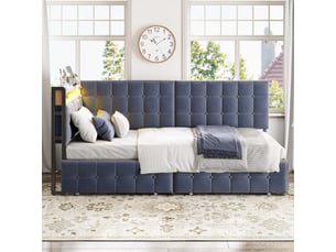Lit banquette 90x200 cm <strong>HAUSS SPOLE</strong>  <strong></strong> coloris gris