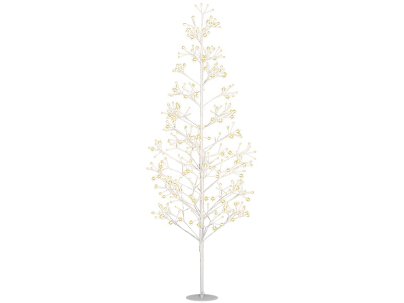  Sapin de noël artificiel de 180 cm avec 384 lumières led blanches  - Conforama B