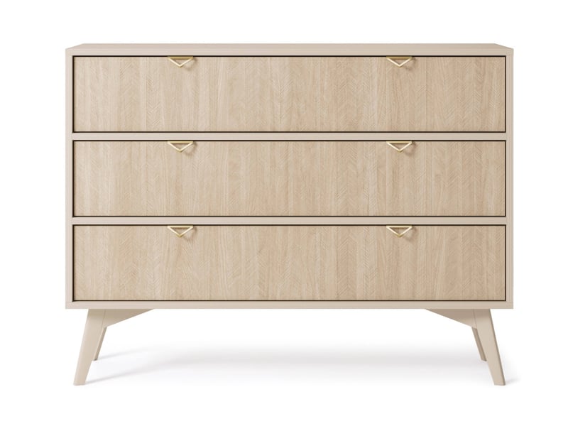 Commode museo 3 tiroirs - beige MUSEO - Conforama A
