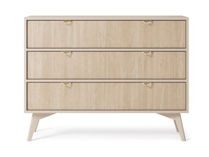 Chiffonnier     LOUNGITUDE MUSEO coloris beige largeur 106 cm hauteur 80 cm