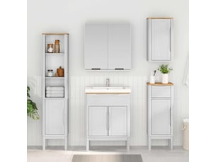 Meuble de salle de bain, armoire salle de bain haut floro blanc 35 x 30 x 160 cm cf65450