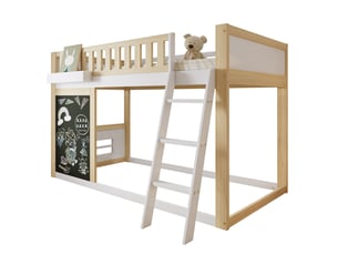 Lit superposé 90x200 cm <strong>OKWISH</strong> <strong></strong> coloris bicolore