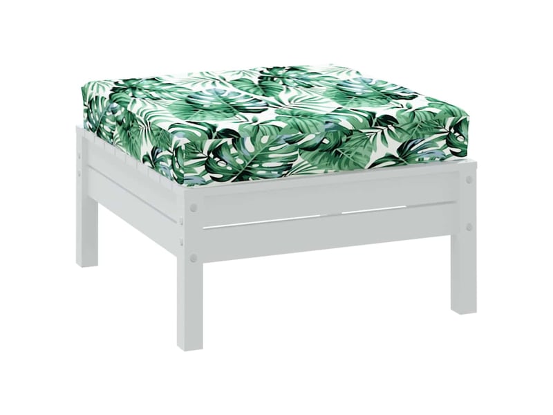  Coussin de palette, coussin de chaise, coussin de canapé à motif de feuilles 60x60x9,5 cm tissu cf55268  - Conforama C