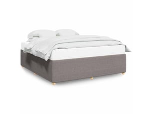 Lit 2 places 200x200 cm coloris taupe